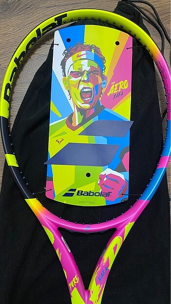 Babolat pure aero rafa tenis raketi l2 grip 290 gram 100 kafa sı