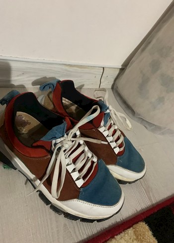 Renkli Kadın Dolgu Topuklu Spor Ayakkabı - Görsel 2