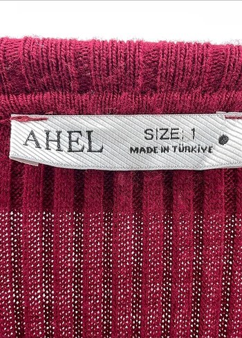 Bordo Uzun Kollu Düğmeli Kadın Elbise - Görsel 3