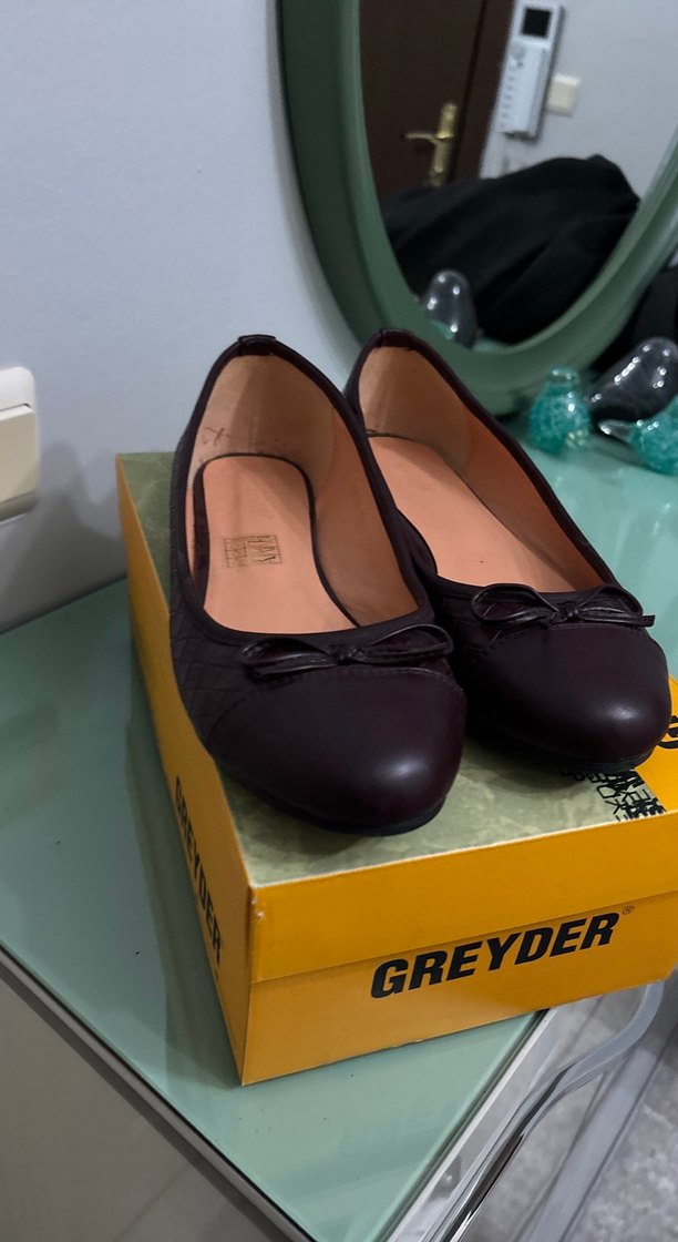 Kahverengi Tokalı Kadın Düz Ayakkabı - Görsel 4