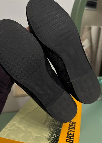 Siyah Tokalı Blok Topuk Kadın Babet - Görsel 6