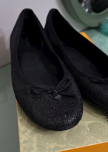 Siyah Tokalı Blok Topuk Kadın Babet - Görsel 5