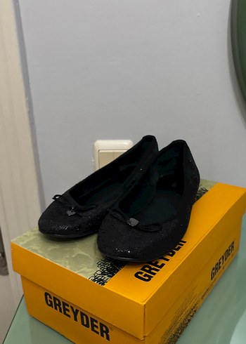 Siyah Tokalı Blok Topuk Kadın Babet - Görsel 3