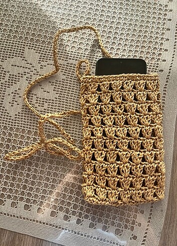 Beden Hasır telefon çantası