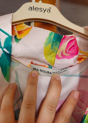 Çiçek Desenli Uzun Bohem Kadın Kimono/ Namaz Elbisesi - Görsel 4