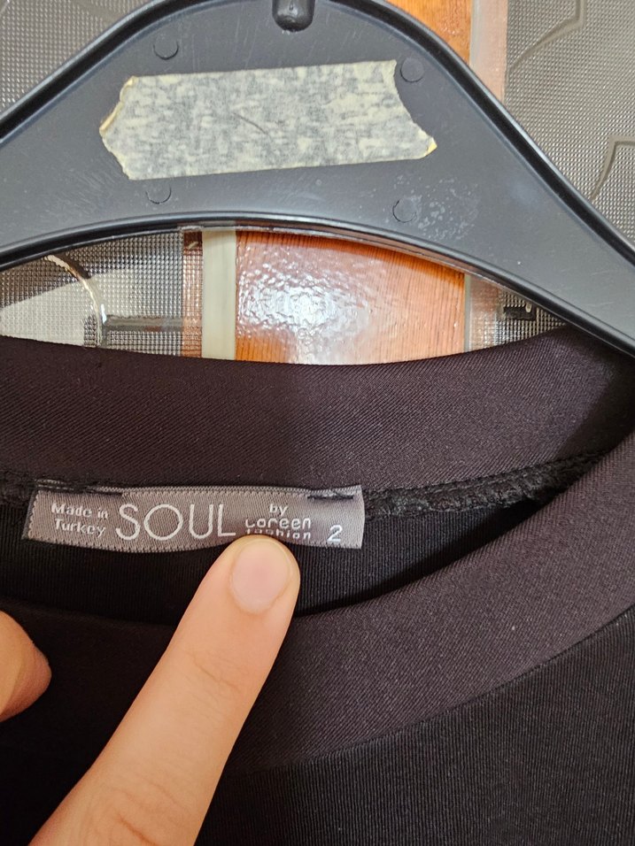 Kadın Siyah Uzun Kollu Salaş Sweatshirt - Görsel 3