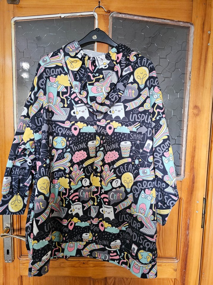 Renkli Baskılı Kapüşonlu Sweatshirt - Görsel 2