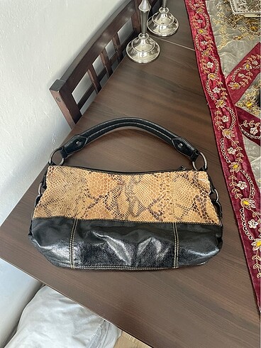 Wilson Leather yılan derisi Çanta vintage