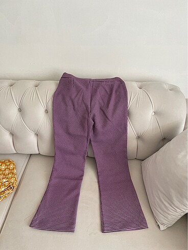 Zara Kazayağı Desenli Pantolon Sıfır - Görsel 6