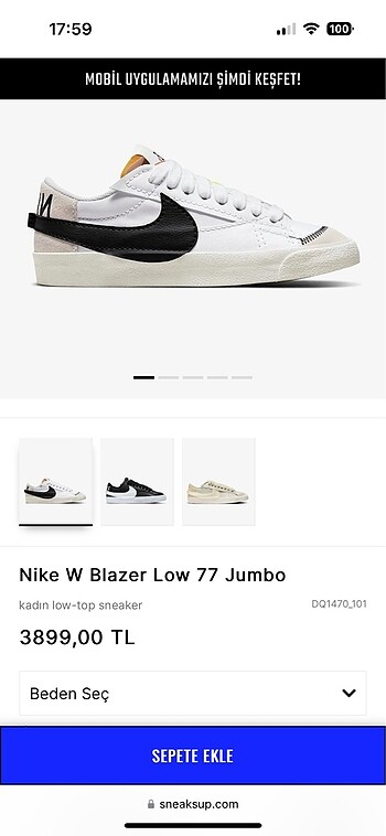 Nike W Blazer Low 77 Jumbo