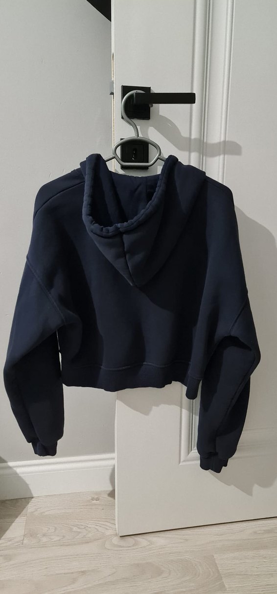 Fermuarlı Lacivert Kadın Sweatshirt - Görsel 3