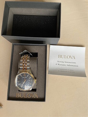 Bulova 98b374 çift renk kol saati