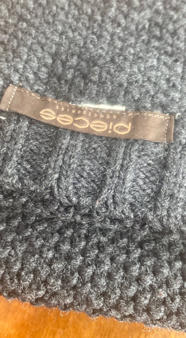 Nakışlı Triko Kız Eldiveni Gri - Görsel 4