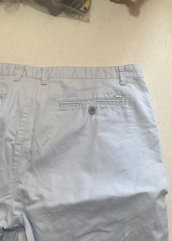 36 Beden gri Renk Gri Erkek Mini Koton Şort