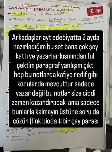 YKS 2026 Ayt Edebiyat Özeti