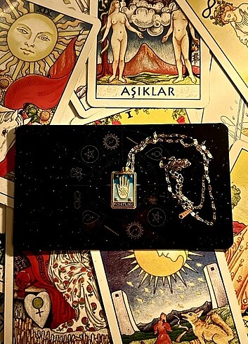 TAROT KADER ÇARKI KOLYE Gold