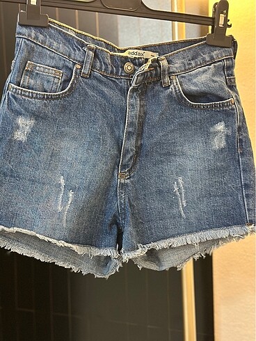Addax Denim Püskül Detay Mini Kot Şort
