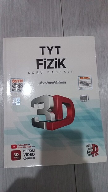 3D TYT Fizik Soru Bankası #yks2025