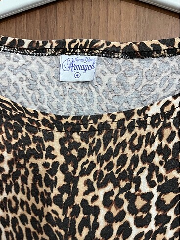 Vintage Love Leopar kadın bluz