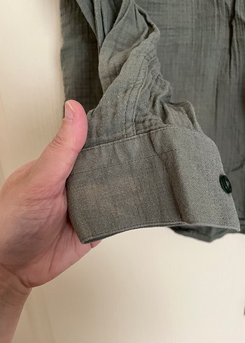 Müslin erkek takım haki renk umreye uygun - Görsel 4