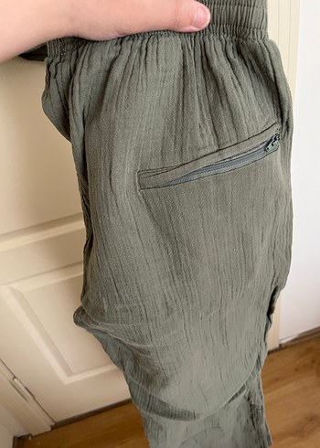 Müslin erkek takım haki renk umreye uygun - Görsel 7