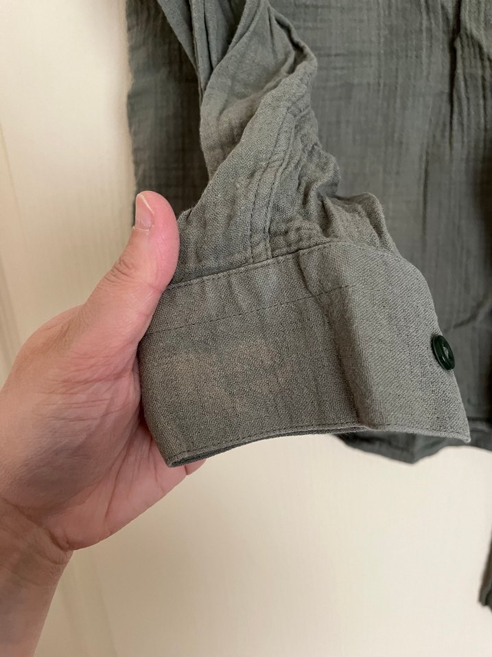 Müslin erkek takım haki renk umreye uygun - Görsel 4