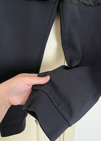 Erkek Siyah Outdoor Kemerli Spor Pantolon - Görsel 2