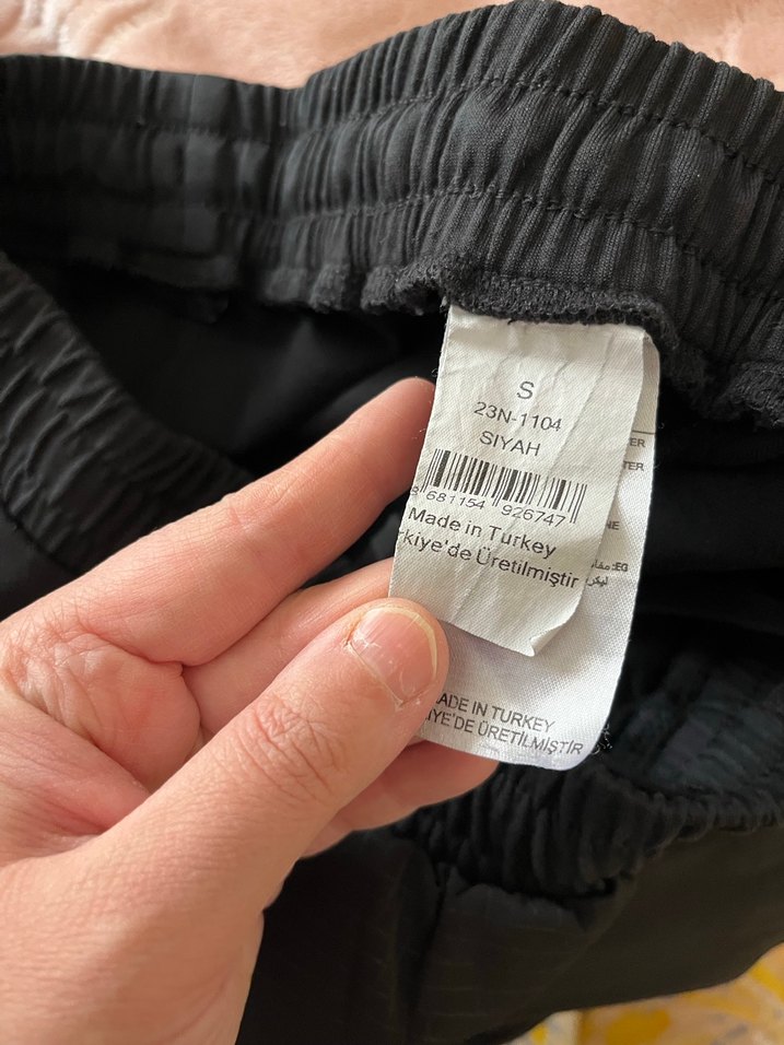 Erkek Siyah Outdoor Kemerli Spor Pantolon - Görsel 5