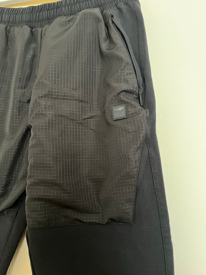 Erkek Siyah Outdoor Kemerli Spor Pantolon - Görsel 3