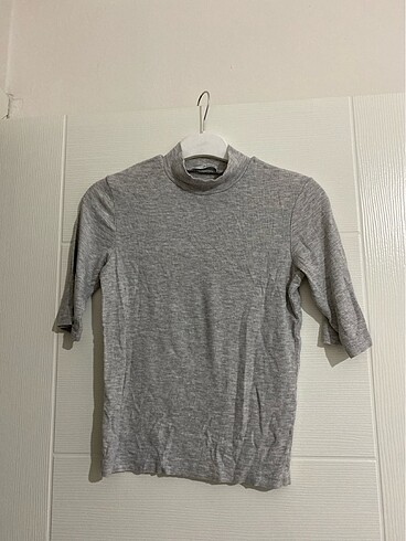 Gri fitilli tshirt