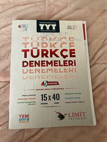 Limit tyt türkçe denemeleri