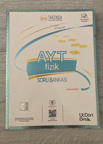AYT Fizik Soru Bankası 345 yayınları