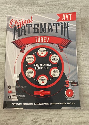Orijinal Matematik Türev Konu Anlatımlı Eğitim Seti AYT