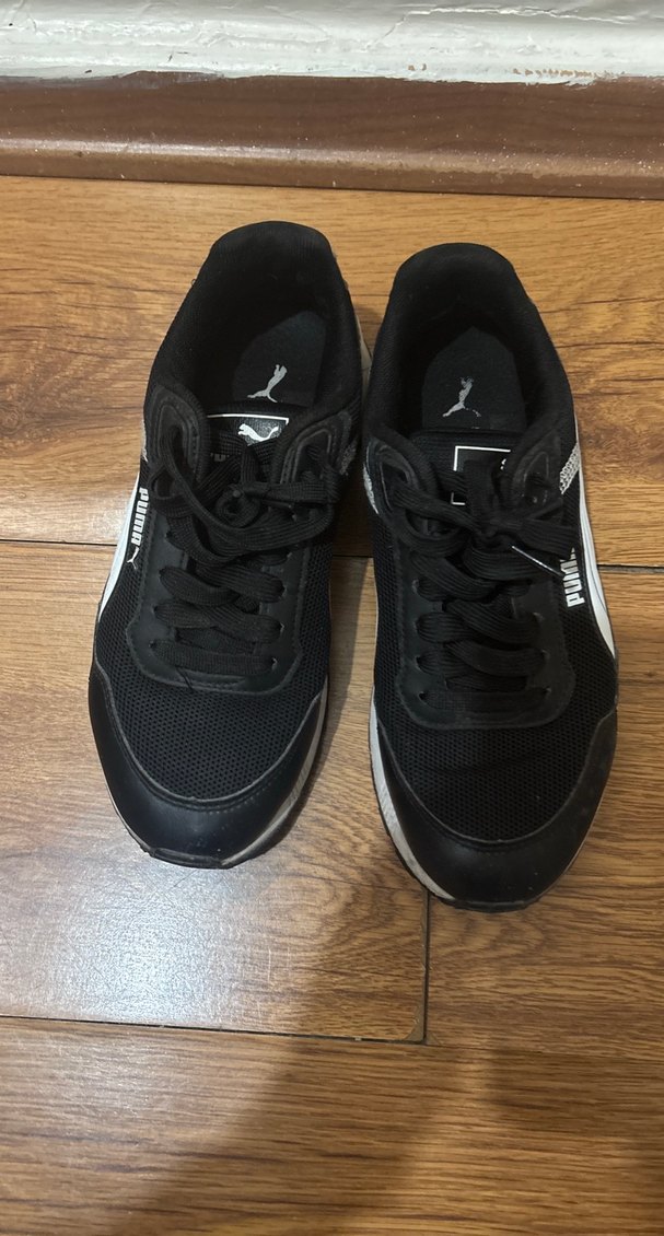 Siyah Bağcıklı Kadın Spor Ayakkabı - Görsel 2