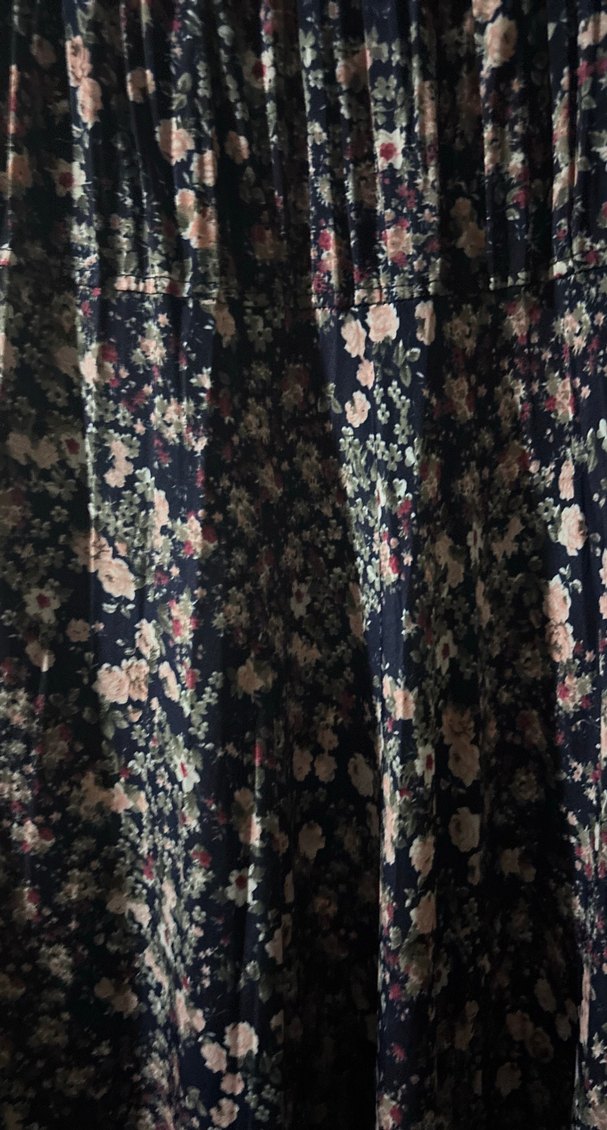 Mor Desenli Uzun Piliseli Etek - Görsel 2