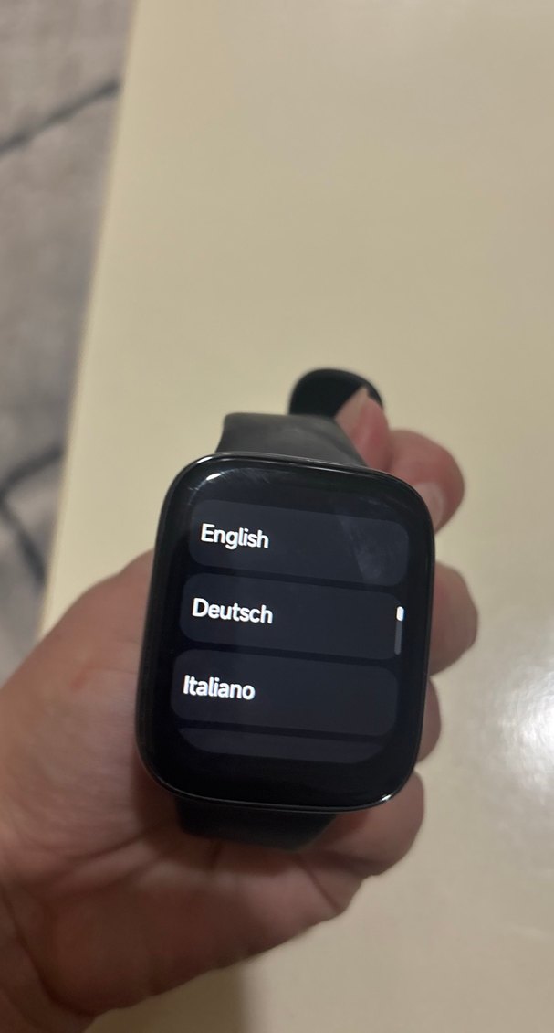 Siyah Akıllı Saat Çoklu Dil Seçeneği - Görsel 3