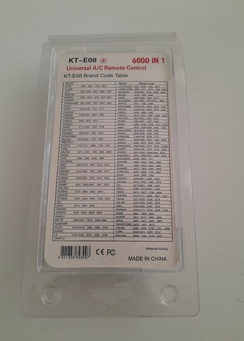 Beyaz Evrensel Klima Kumandası TECONTROL - Görsel 2