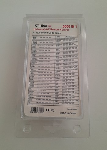 Beyaz Evrensel Klima Kumandası TECONTROL - Görsel 4