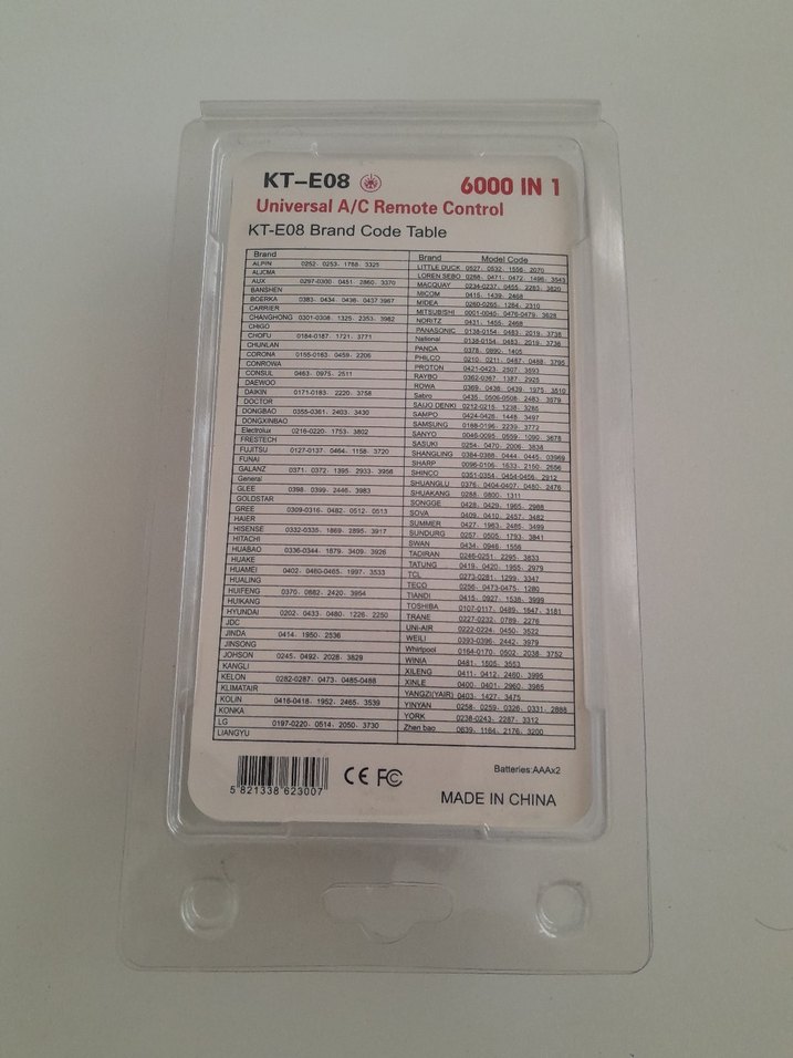 Beyaz Evrensel Klima Kumandası TECONTROL - Görsel 4