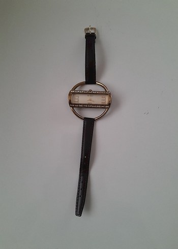 Beden Kahverengi Kemerli Gold Vintage Kadın Saati