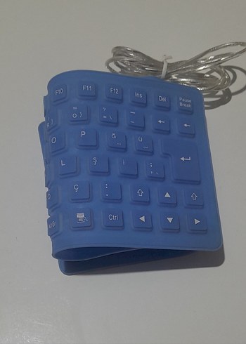 Renkli Mavi Silikon Klavye - Görsel 7