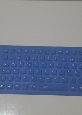 Renkli Mavi Silikon Klavye - Görsel 4