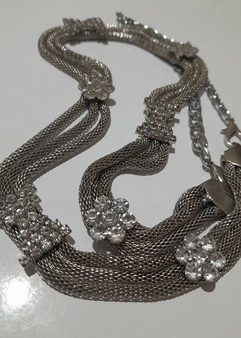 Gri Yılan Desenli Zincir Detaylı Kadın Vücut Zinciri - Görsel 4