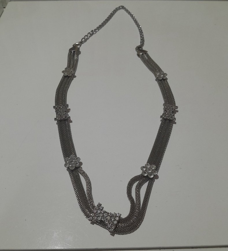 Gri Yılan Desenli Zincir Detaylı Kadın Vücut Zinciri - Görsel 5