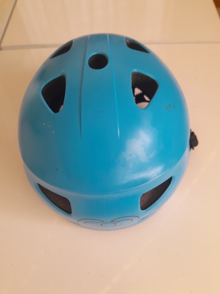 Mavi Minimalist Motosiklet Kaskı - Görsel 2