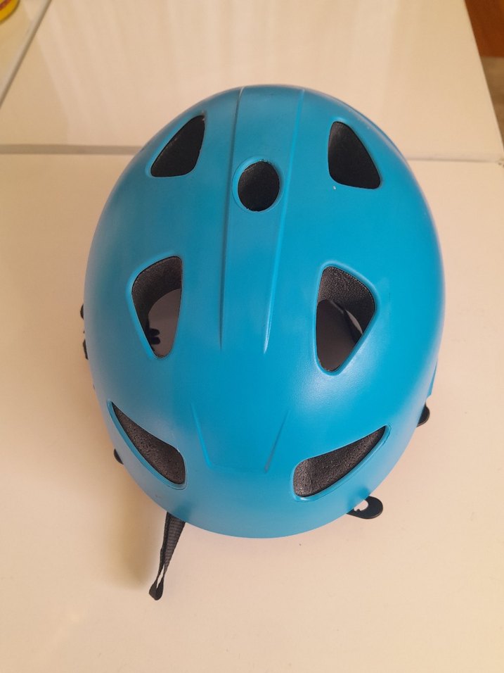 Mavi Minimalist Motosiklet Kaskı - Görsel 5