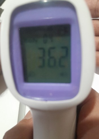 Gri Temassız Dijital Ateş Ölçer - Görsel 6