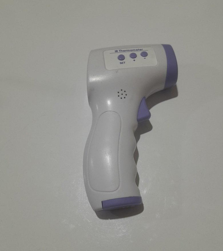 Gri Temassız Dijital Ateş Ölçer - Görsel 2