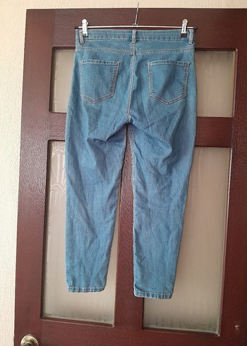 m Beden mavi Renk Mavi Normal Kesim Kadın Denim Pantolon