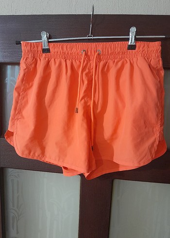 Turuncu Rahat Mini Şort - Görsel 3